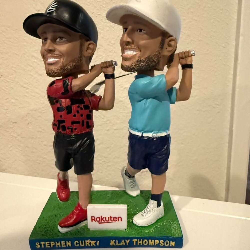 Golf Bros Stephen‎ Curry and Klay Thompson GS Warriors 2024 Bobblehead